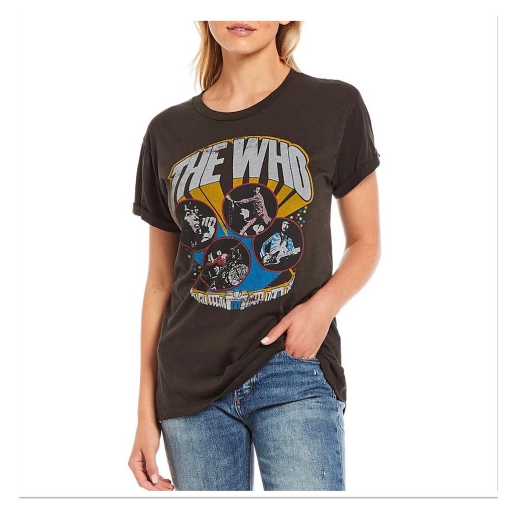 Women’s Chaser The Who Short Sleeve Graphic Tee Shirt NWT